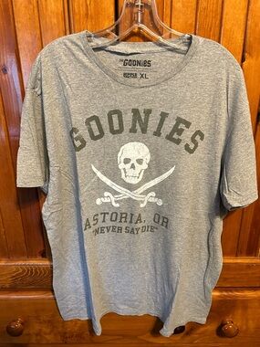 Ripple Junction Gray Goonies Logo Crew Tee